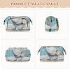 EtherSpher Art Elephant Vintage Bathtub Makeup Bags Lightweight Hanging Travel Toiletry Bag Change Purse for Travel Accessories view 3