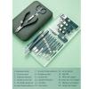 AFPSDLFJDLS Dark Green Stainless Steel Nail Scissors Manicure Cutters Nail Clipper Set Pedicure Care Tool Cuticle Nipper view 3