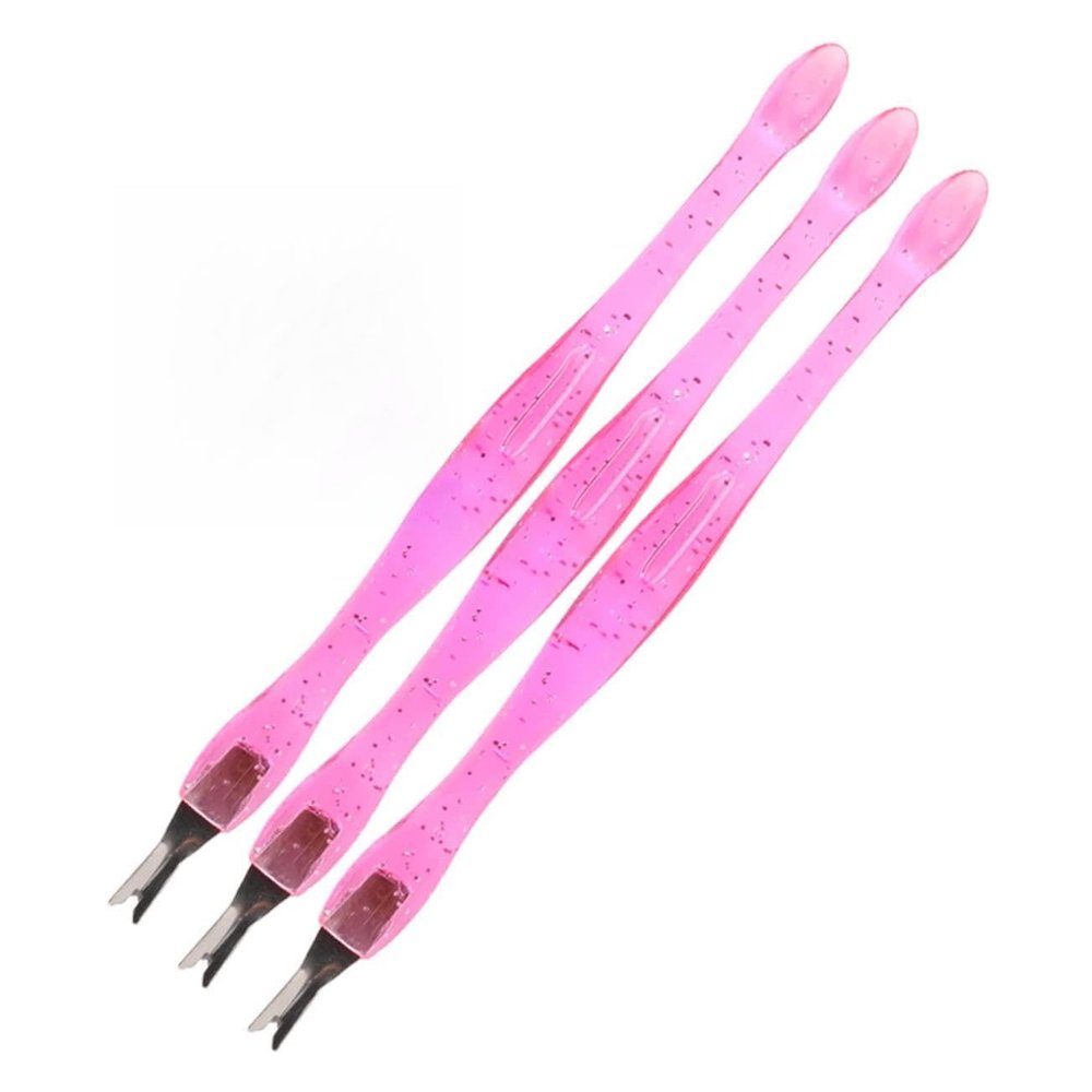 FRCOLOR 3pcs Dead Skin Remover Tool Callus Removal Fork Cuticle Pusher Trimmer for Nail Art Foot Care
