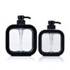 10PCS 300ml/500ml Empty Refillable Pump Bottles with Removable Shell Empty Plastic Lotion Soap Dispenser Large Capacity Liquid Container Household (Black,500ml) view 1