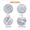10PCS 300ml/500ml Empty Refillable Pump Bottles with Removable Shell Empty Plastic Lotion Soap Dispenser Large Capacity Liquid Container Household (Black,500ml) view 4