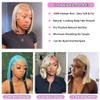 12 Inch 613 Blonde Bob Wig Human Hair 180 Density Straight Lace Front Wigs Human Hair Pre Plucked 613 Lace Front Wig Human Hair Short Blonde Wig 13x4 HD Lace Frontal Short Bob Wigs for Black Women view 4