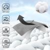 Donfri 2 Pairs Cotton Moisturizing Gloves Men Touchscreen Fingers for Eczema Dry Hands Hand Care Overnight Moisturizing (Large-Black) view 2