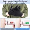 Donfri 2 Pairs Cotton Moisturizing Gloves Men Touchscreen Fingers for Eczema Dry Hands Hand Care Overnight Moisturizing (Large-Black) view 3