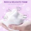 EMEDA Lash Shampoo Kit - 3.38 fl.oz / 100ml Gentle Foam Lash Cleanser, Oil-Free Cleaning for Wash Extension/Natural Eyelash Bath with Rinse Bottle Brush (Lavender) view 3