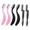 FRCOLOR 6pcs Folding Eyelash and Eyebrow Comb Stainless Steel Portable Grooming Tools for Eyelash Extensions and Eyebrow Shaping Easy to view 1