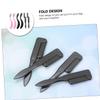 FRCOLOR 6pcs Folding Eyelash and Eyebrow Comb Stainless Steel Portable Grooming Tools for Eyelash Extensions and Eyebrow Shaping Easy to view 4
