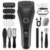 Callus Remover for Feet, 3 Speed Electric Foot Scrubber with Larger Grinder&LCD Display, Wet&Dry Using Foot File Professional Pedicure Tools, Foot SPA to Remove Callus Cracked&Hard Dead Skin (Black) view 1