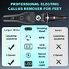 Callus Remover for Feet, 3 Speed Electric Foot Scrubber with Larger Grinder&LCD Display, Wet&Dry Using Foot File Professional Pedicure Tools, Foot SPA to Remove Callus Cracked&Hard Dead Skin (Black) view 3