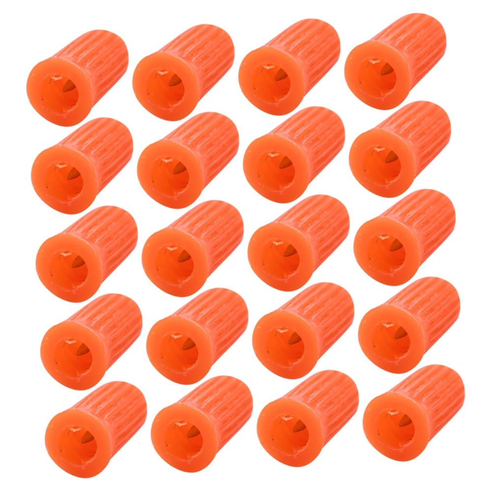 FRCOLOR 20pcs Eyelash Bottle Needle Caps -blocking Tips for Precision Application Compatible Eyelash Extension Bottles Safe and Material Prevents Clogging