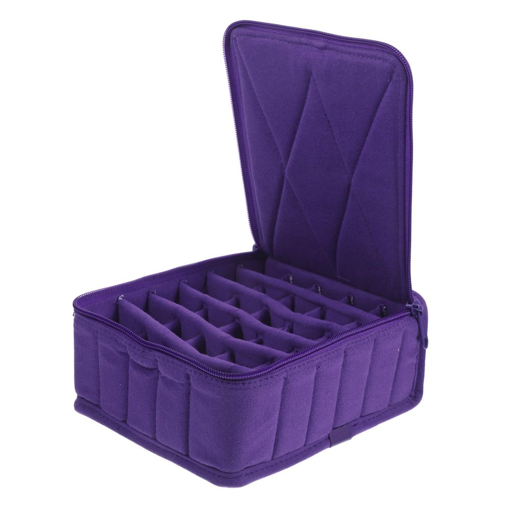 SKISUNO Portable Essential Oil Storage Bag 30-grid Organizer Essential Oil Holder Bag Random Color