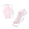 Baluue 2pairs Moisturizing Gel Socks and Gloves Set Hydrating Foot and Hand Masks for Overnight Treatment Softening and Repairing for Dry for Spa Use view 2