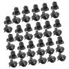 100PCS Black Plastic Small Basic Half Claw Clips Mini Hair Clips All Hair Types for Women and Girls view 1