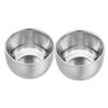 HAPINARY 2pcs Stainless Steel Shaving Bowl Men's Shaving Soap Mug Shave Foam Cup Stand Double Layer Foaming Dish for Travel Home Use view 1