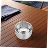 HAPINARY 2pcs Stainless Steel Shaving Bowl Men's Shaving Soap Mug Shave Foam Cup Stand Double Layer Foaming Dish for Travel Home Use view 4