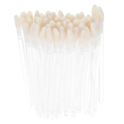 HAPINARY 100pcs Professional Makeup Supplies Lip Brush Retractable Lip Scrubber Exfoliator Brush