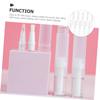 SKISUNO 10pcs Transparent Twisting Pens Refillable Lip Gloss Applicator Brush Tip Leak Cosmetic Tubes for Liquid Perfume Nail Oil Portable Container for Travel view 2