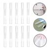 SKISUNO 10pcs Transparent Twisting Pens Refillable Lip Gloss Applicator Brush Tip Leak Cosmetic Tubes for Liquid Perfume Nail Oil Portable Container for Travel view 4