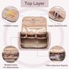 Yarwo Carrying Case Compatible with Shark Flexfusion HD641S/HD642S, Double Layers Hanging Travel Bag for FlexFusion Hair Straightener & Powerful Hair Dryer and Hair Styler Attachments, Dusty Rose view 2