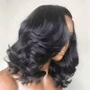 13x4 Bob Body Wave Lace Frontal Wig Human Hair Wigs 150% Density Brazilian Remy Hair Short Bob Lace Wig Pre Plucked HD Lace Front Wig Glueless Natural Hairline Wig 14Inch view 1