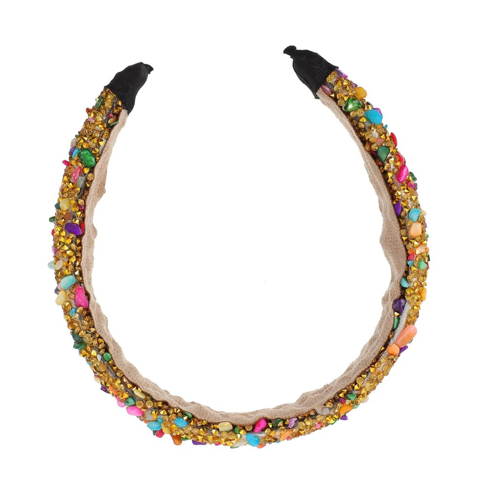 Healvian Shiny Rhinestone Hairband Decorative Headband Perfect for Wedding Women