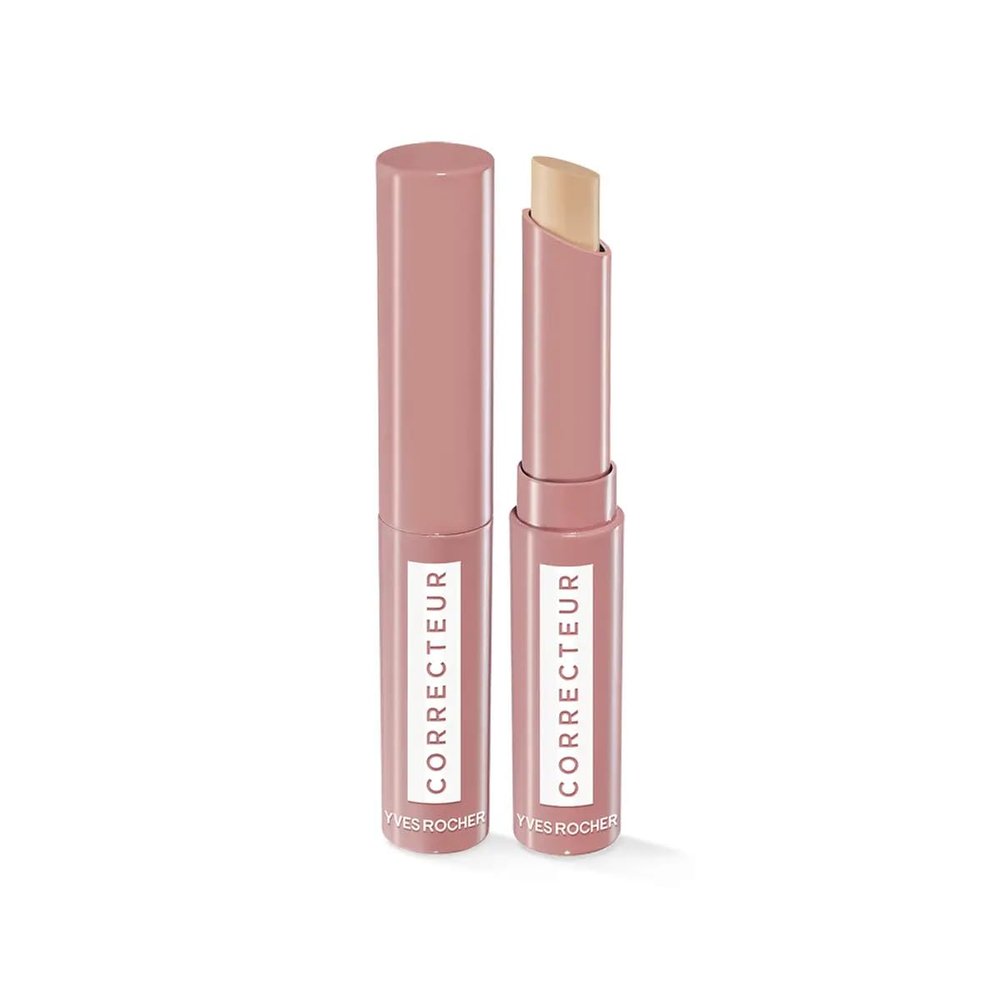 Yves Rocher Corrector Stick with Cornflower Long-Lasting Concealer for a Smooth Natural Coverage Lightweight Pink 200 1.4g / 0.05oz
