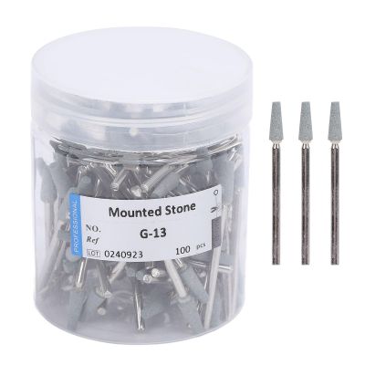 100 Pcs Tapered Nail Drill Bit Quartz Tungsten Steel Professional Round Top Cuticle Clean Drill Bit with Storage Box