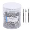 100 Pcs Tapered Nail Drill Bit Quartz Tungsten Steel Professional Round Top Cuticle Clean Drill Bit with Storage Box view 1