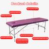 DKPLOE Portable Massage Table Foldable, Height Adjustable Stable Structure Esthetician Bed, High-Density Foam Filling Easy to Carry No Installation Required Suitable for Home Or Commercial Use(Brown) view 3