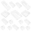 Alipis 16pcs Plastic Drawer Organizer for Makeup Bathroom Kitchen and Office Multi-functional Storage Boxes Dividers for Tidy Spaces view 1