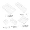 Alipis 16pcs Plastic Drawer Organizer for Makeup Bathroom Kitchen and Office Multi-functional Storage Boxes Dividers for Tidy Spaces view 2