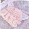 Baluue 2pcs Long Hair Fast Drying Towel Hat Cat Ear Design Absorbent Hair Drying Cap for Bathroom view 2