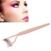 Eyelash Comb Separator, Half Arc Stainless Steel Portable Foldable Comb Eyelash Separator Tool with Protective Cover for Makeup, Mascaras, Combing Lashes view 4