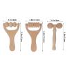 Baluue 3pcs Wooden Facial Roller Reusable Face and Neck Skin Care Tool for Puffiness Relief Muscle Relaxation and -aging Treatment view 2