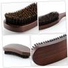 Baluue Quality Craftsmanship Men Beard Brush Natural Boar Bristles Styling Tool for Home Salon Use view 3