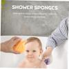 Baluue 3pcs Bath Sponge Cleaning Ball Sponge Brush Body Wash Bath Scrubber Shower Loofah Exfoliating Ball Portable view 2