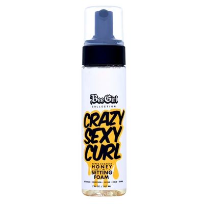 Moisturizing Honey Setting Foam for Curly & Wavy Hair  Defines Curls, Controls Frizz & Adds Shine  Lightweight Styling Mousse for All Hair Types  7 oz, 1 Pack