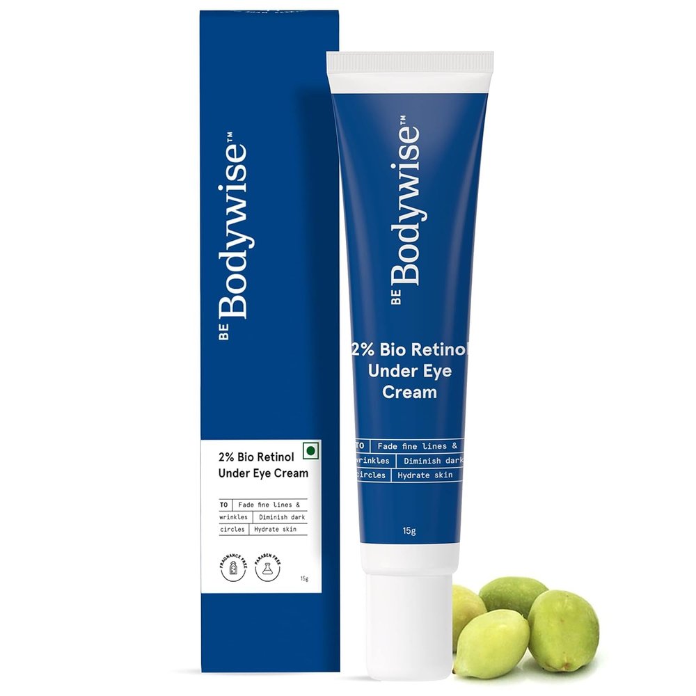 2% Bio Retinol Under Eye Cream 15g | With 2% Bio Retinol, 1% Niacinamide & 2% Kakadu Plum | Helps to Reduce Dark Circles, Fine Lines & Wrinkles, Puffed Eyes