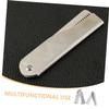 Baluue 2pcs Stainless Steel Hair Beard Comb for Men Portable Folding Mini Grooming Tool for Styling and Travel view 3