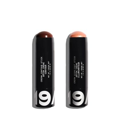 19/99 - Cream Highlight & Contour Duo | Cruelty-Free, Vegan, Responsible Beauty (Kave & Miele)