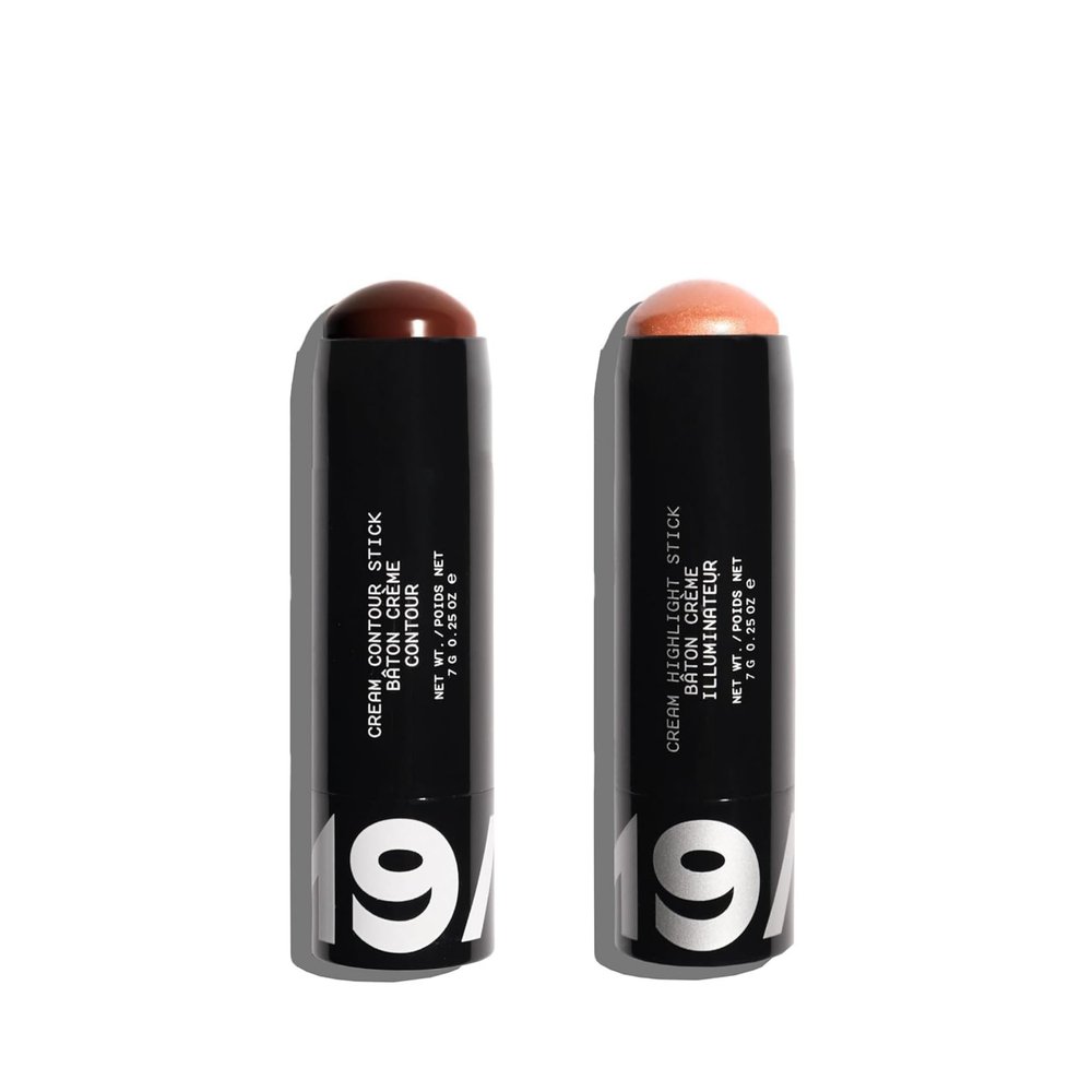 19/99 - Cream Highlight & Contour Duo | Cruelty-Free, Vegan, Responsible Beauty (Kave & Miele)