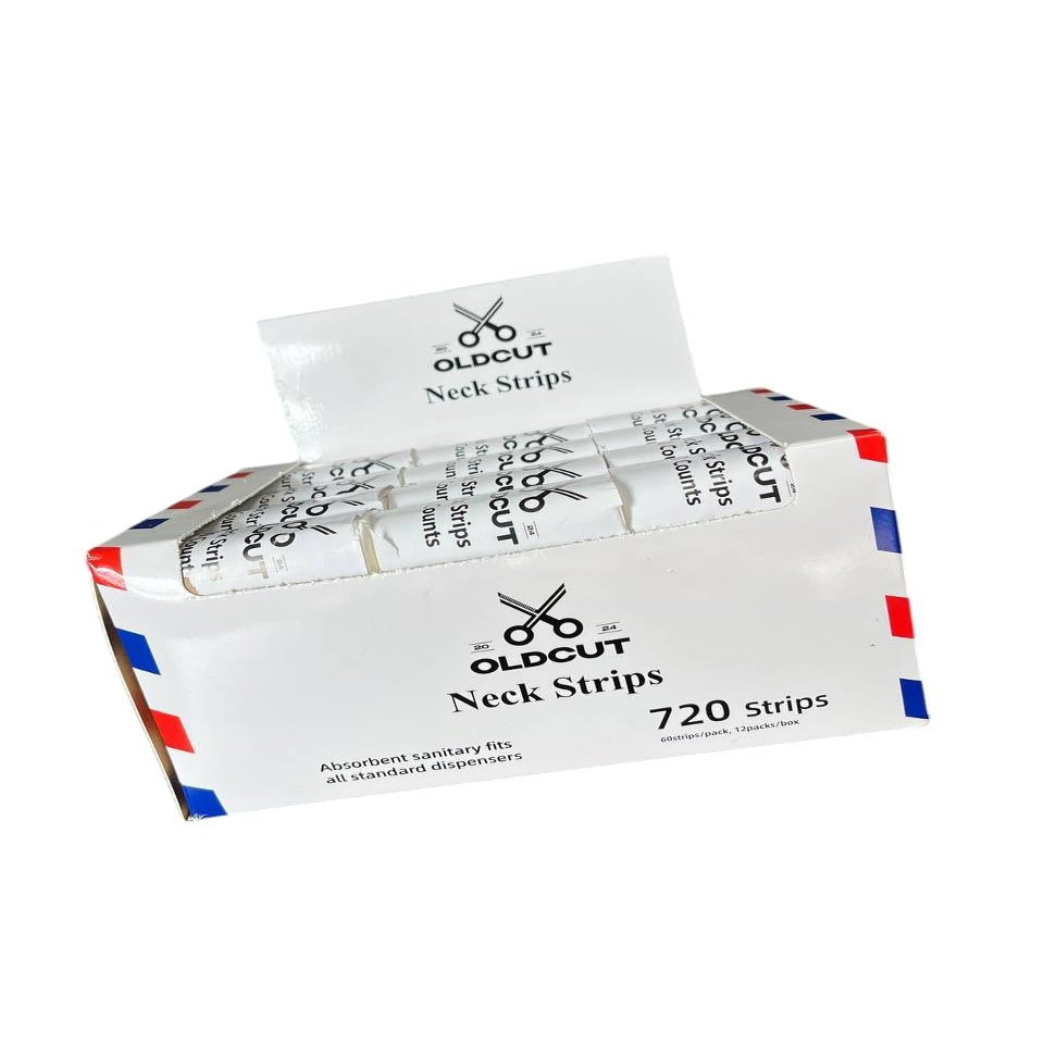 OLDCUT Neck Strips, 60 Strips/Pack, Pack of 12