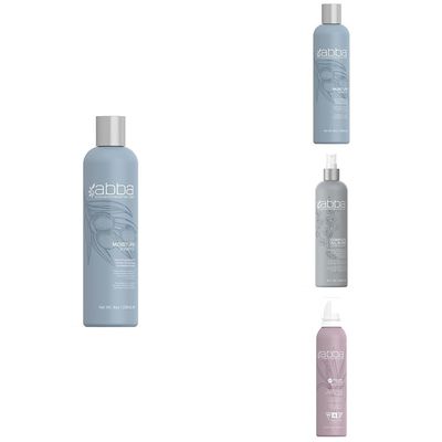 ABBA - Pure Moisture Regimen - Pure Volume Foam Styling Mousse & All-in-One Leave-In Spray & Pure Moisture Shampoo & Conditioner Duo