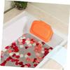 Baluue Sponge Textured Bathtub Pillow with Suction Cups Waterproof Bath Cushion for Relaxation Spa Headrest for Home and Travel view 3