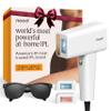 Nood NEW Flasher Pro  IPL Laser Hair Removal Device & Anti-Aging Red Light Therapy for Women & Men  Pain-free, Permanent, Visible Results After First Use & Works Everywhere Hair Grows  Gloss White view 1