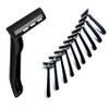 BIG BOX OF RAZORS - 10 Pack of Gemini Twin-Blade Black Razor Blades Disposable Stainless Steel Hospitality Quality Shavers High End Twin Blade Razors for Men and Women - Precise & Manueverable view 1