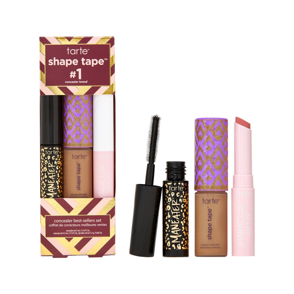 tarte tarte shape tape best-sellers set - 47S tan-deep sand & rose - travel size