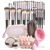 Makeup Brush Set,Set 49 Pcs Makeup Tool,with Storage Bag,Eyes Shadow Brush,Makeup Puffs with Makeup Sponge is Professional Make Up Brush Kit (Pink, 49 Piece Set) (multicolor) view 1
