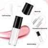 10 PCS Empty Lip Gloss Tubes, 1.2ml Mini Lip Gloss Tubes Lips Glosses Containers Refillable Lips Glosses Bottles Black Tube Cap Empty Tube with Wand for Lipstick Samples Makeup Lipgloss Making view 4