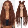 100% HANDMADE The Dreads Wig for Black Women and Men Is Made with Soft Double Full Lace,100% Handmade SE Dreadlocks, the Dreadlocks of the Faux Locs Wig Are All Installed by Hand. view 1